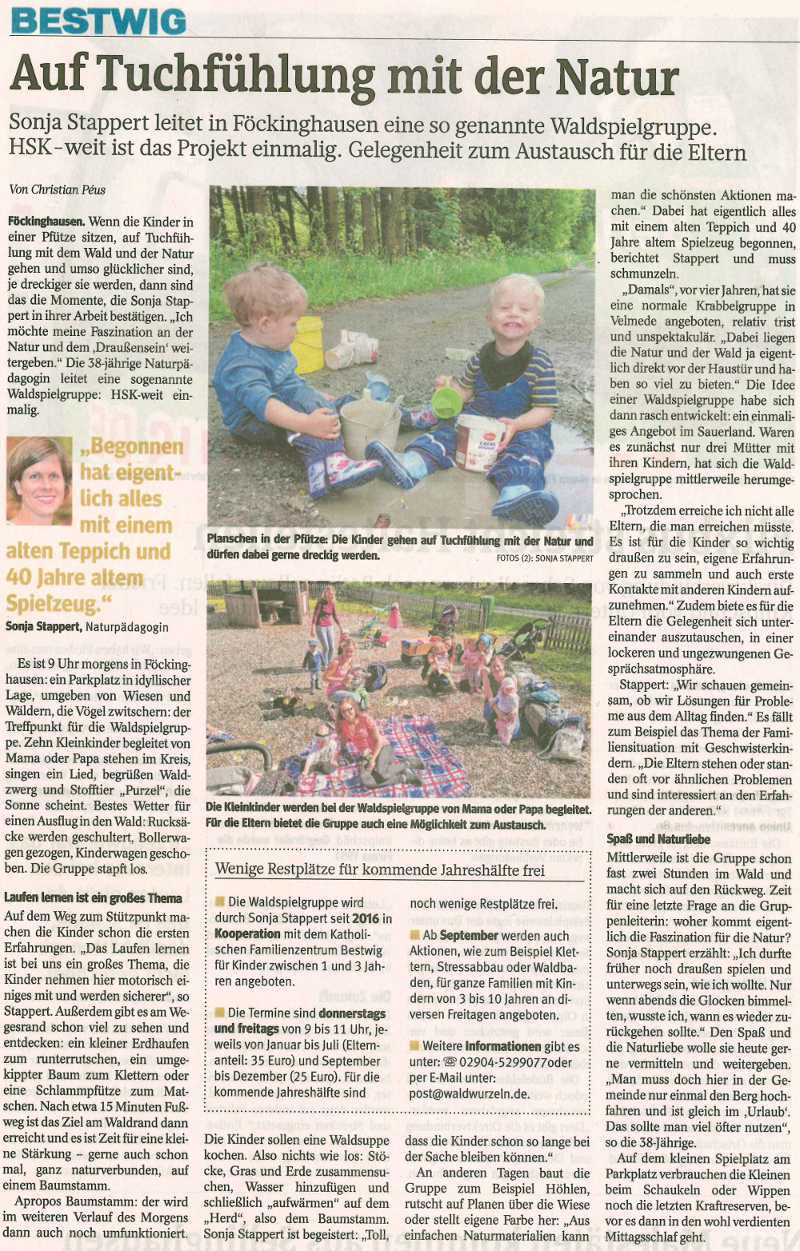 Zeitungsbericht